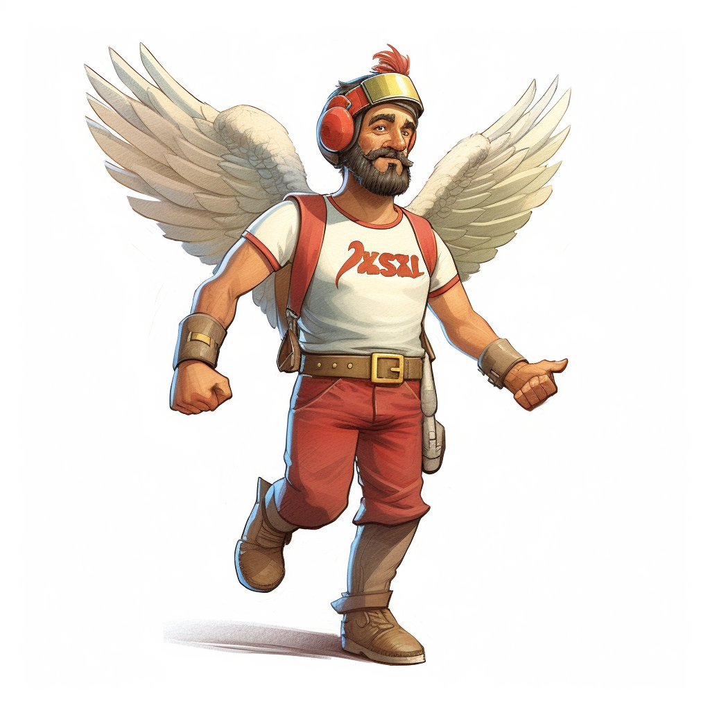 Image of Juan Carlos Pastor in Asterix and Pixar style