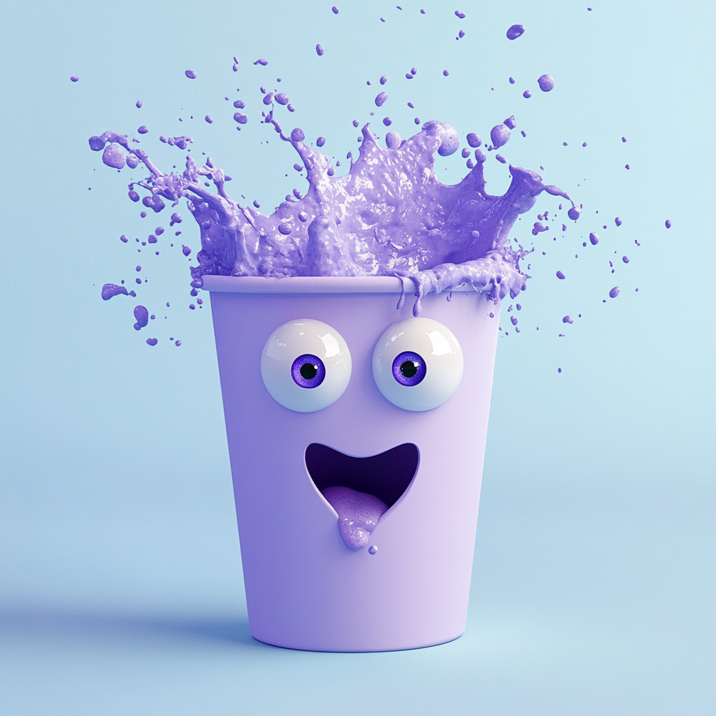 Trippy Foam Cup Animation