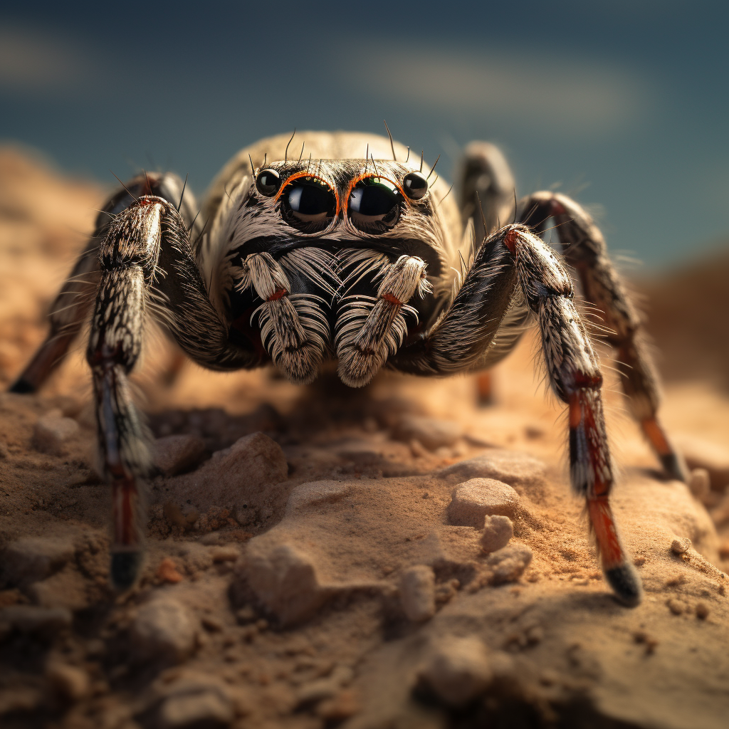 Close-up of a Jumping Spider