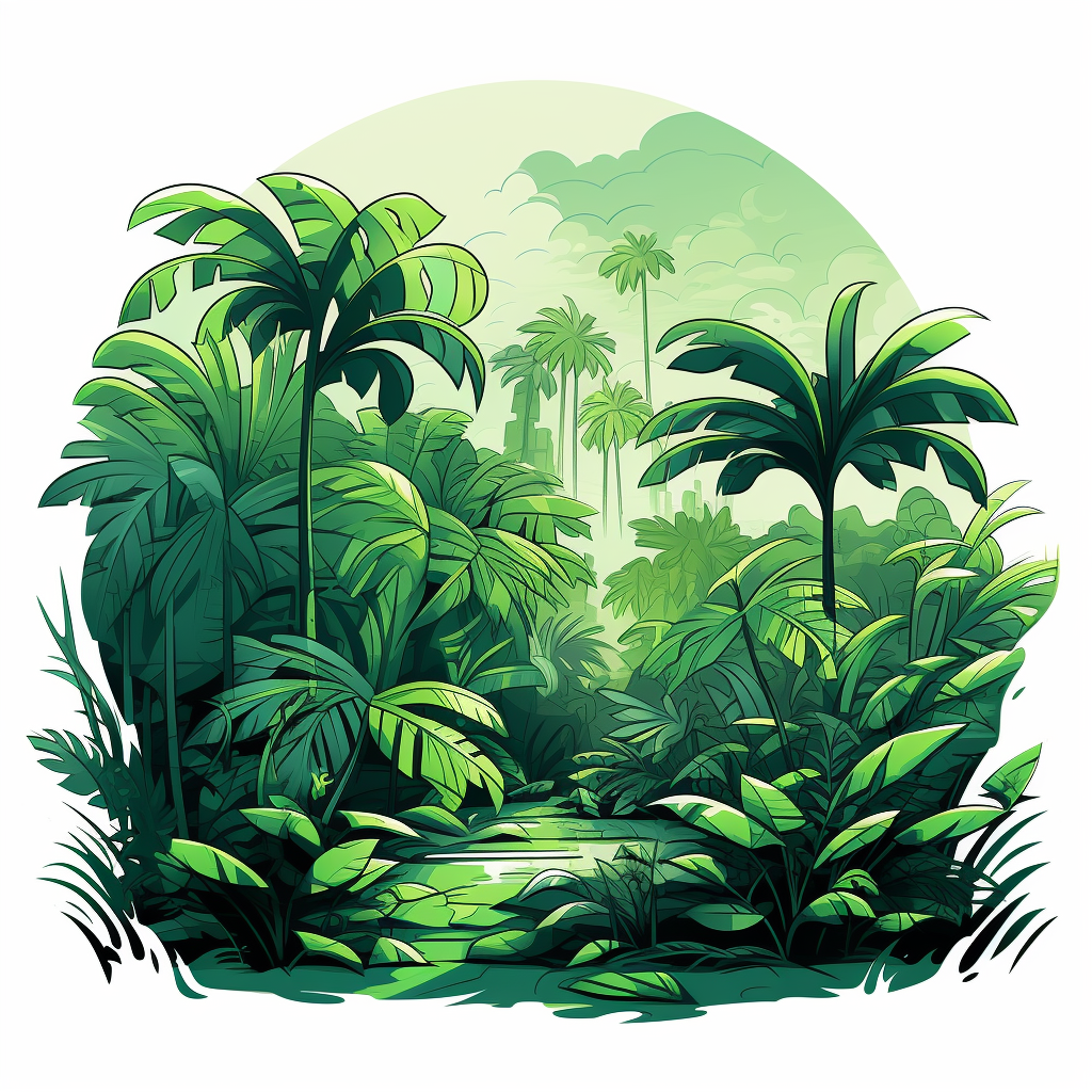 Minimalistic jungle image