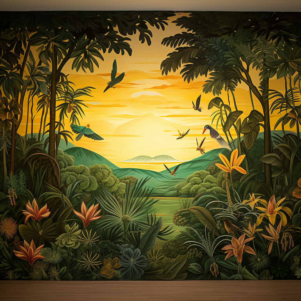 Tropical Jungle Wall Mural