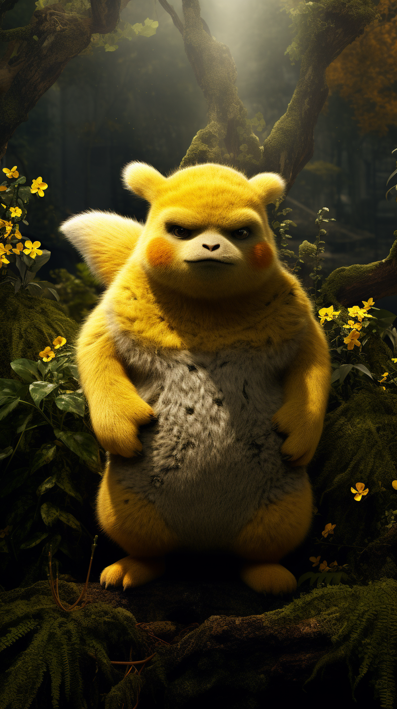 Gorilla Pikachu in Jungle