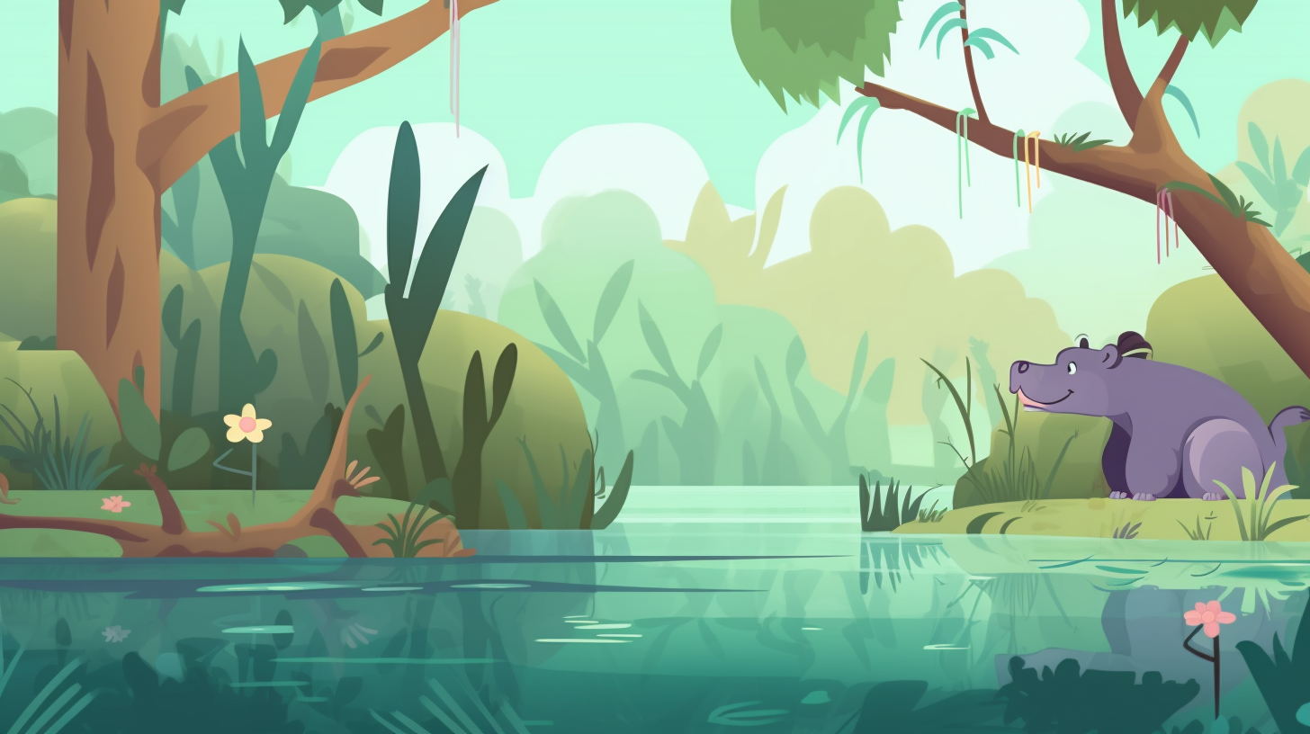 Jungle Hippopotamus Game Screen