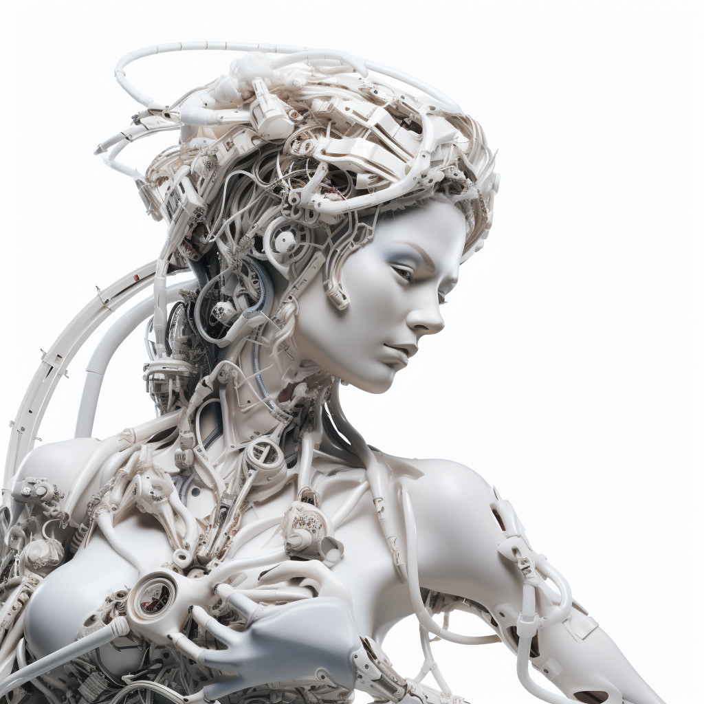 Juno Cyborg Statue - Fusion of Ancient and Future