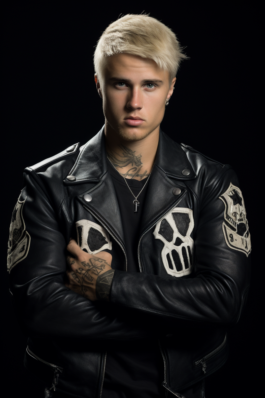 Justin Bieber as a Raiders fan