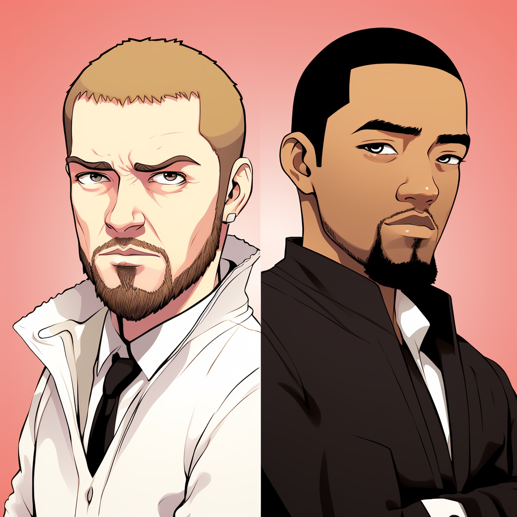 Anime version of Justin Timberlake and Timbaland