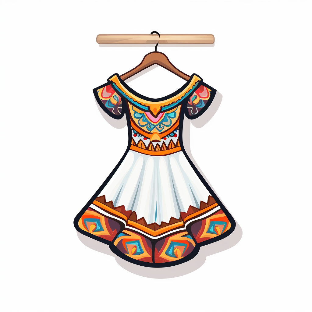 Kabyle dress on hanger sticker