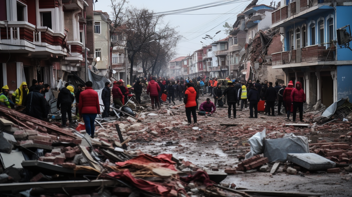 Kahramanmaraş earthquake chaos rescue live scene