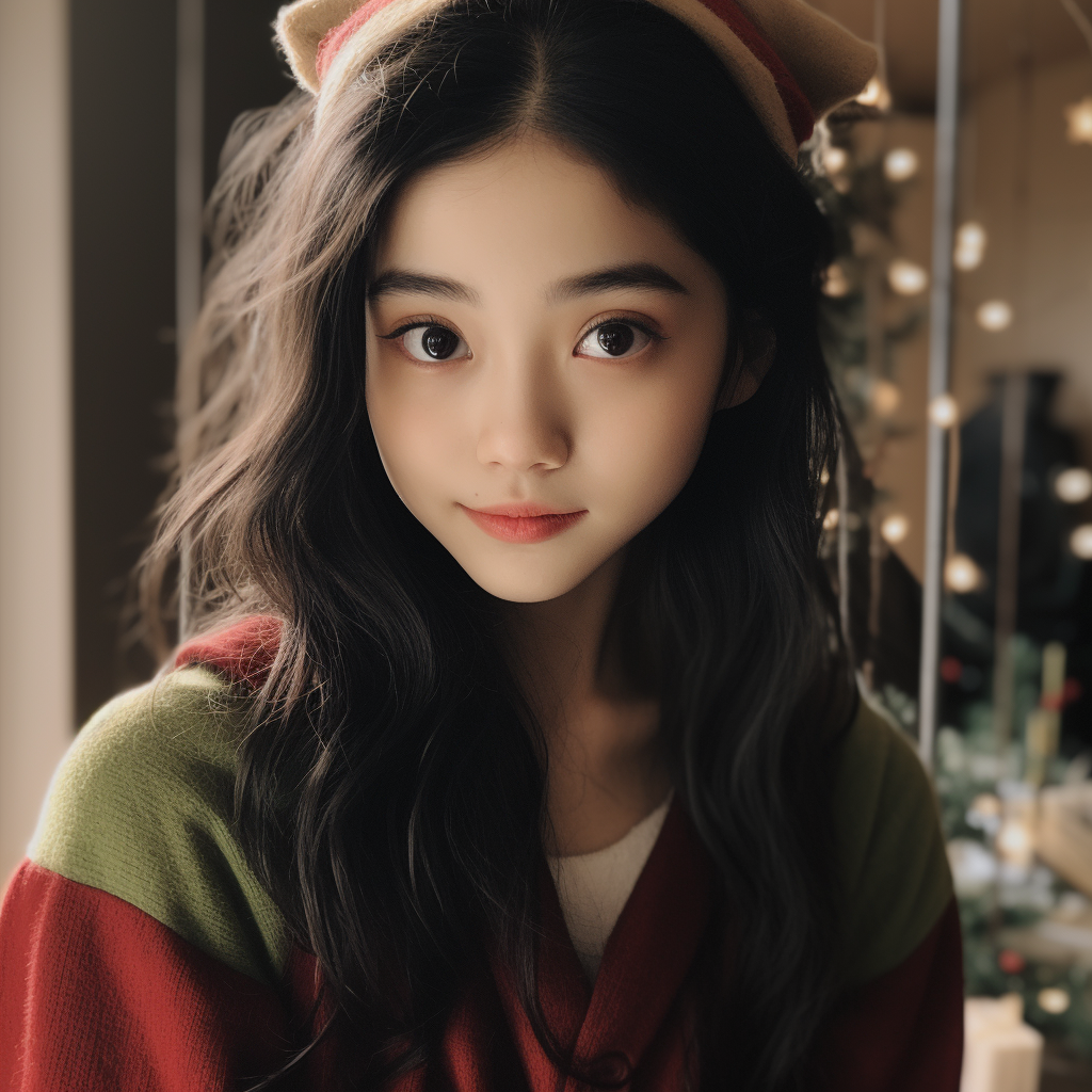 Kaileen Carmie as a Christmas Elf