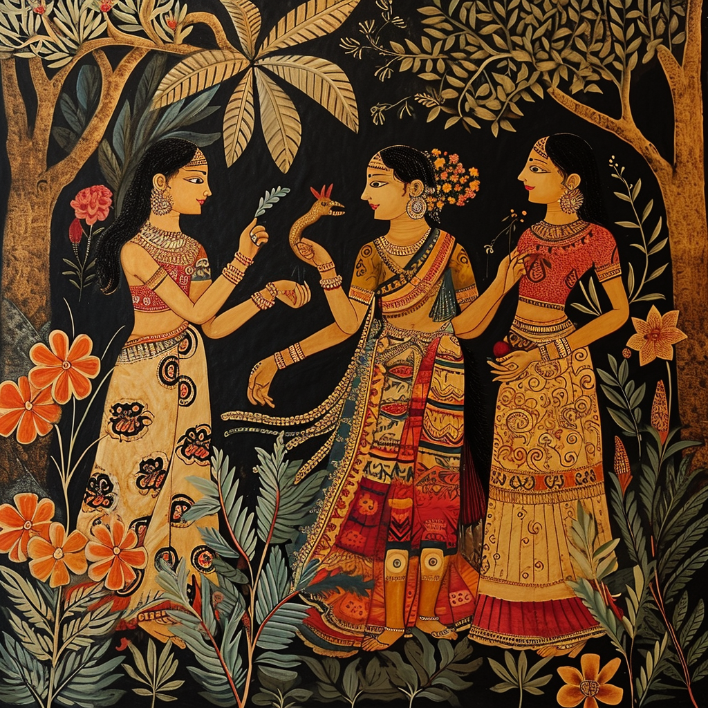 Beautiful Kalamkari Painting Artwork