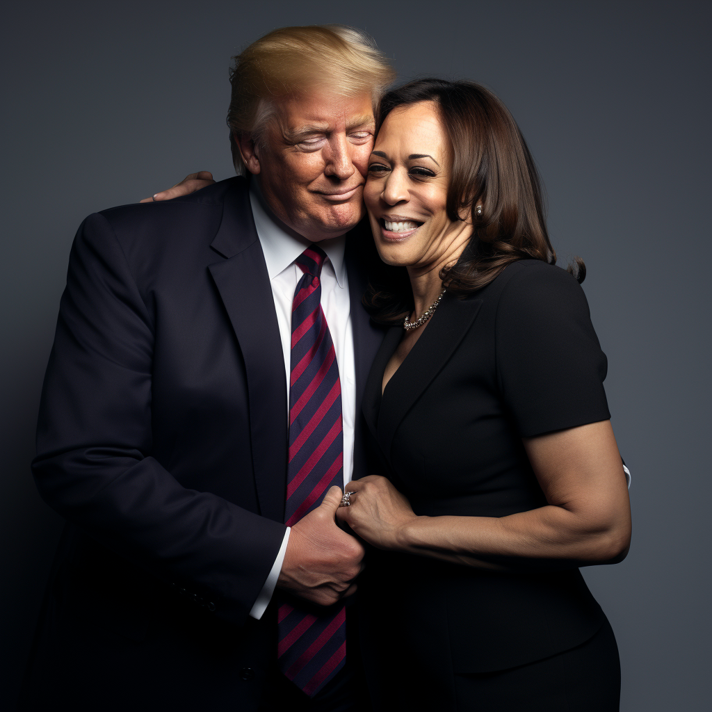 Kamala Harris and Donald Trump Photo Booth Date