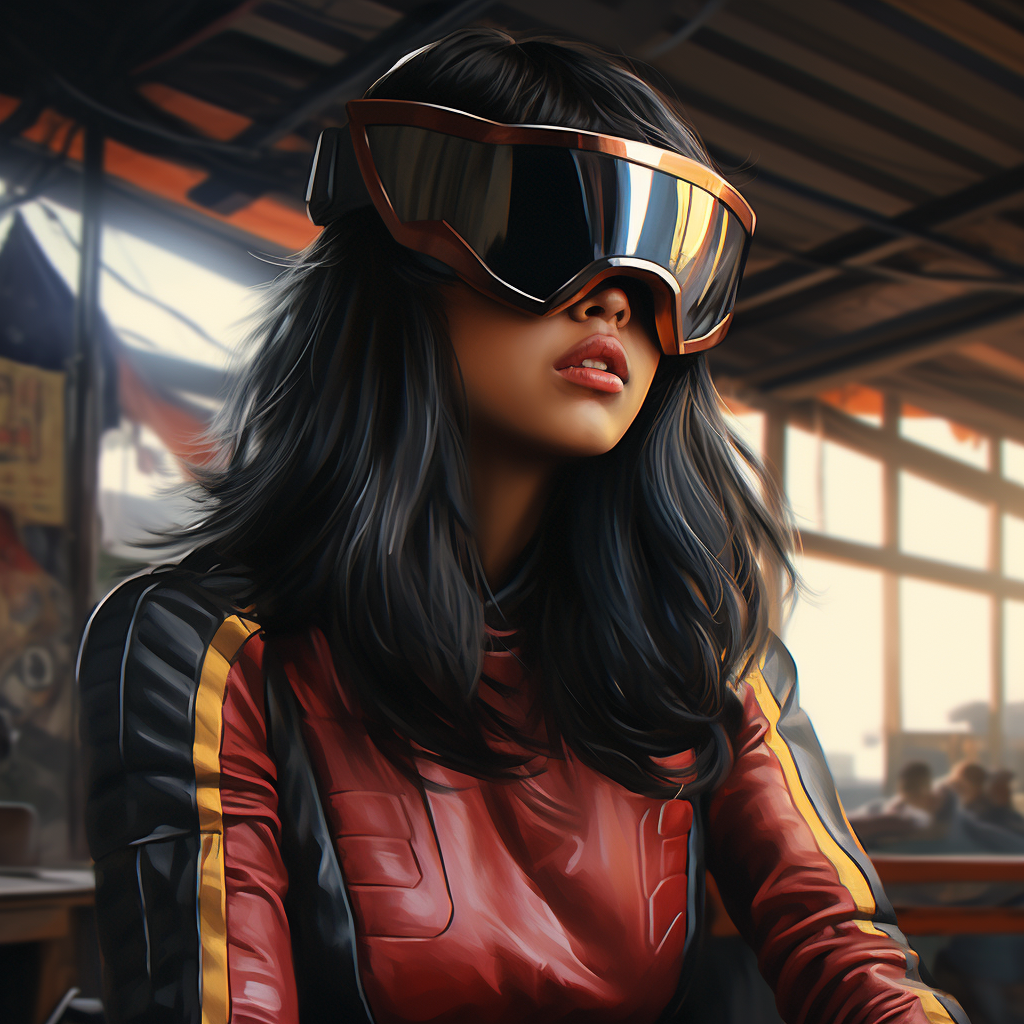 Kamala Khan wearing VR headset