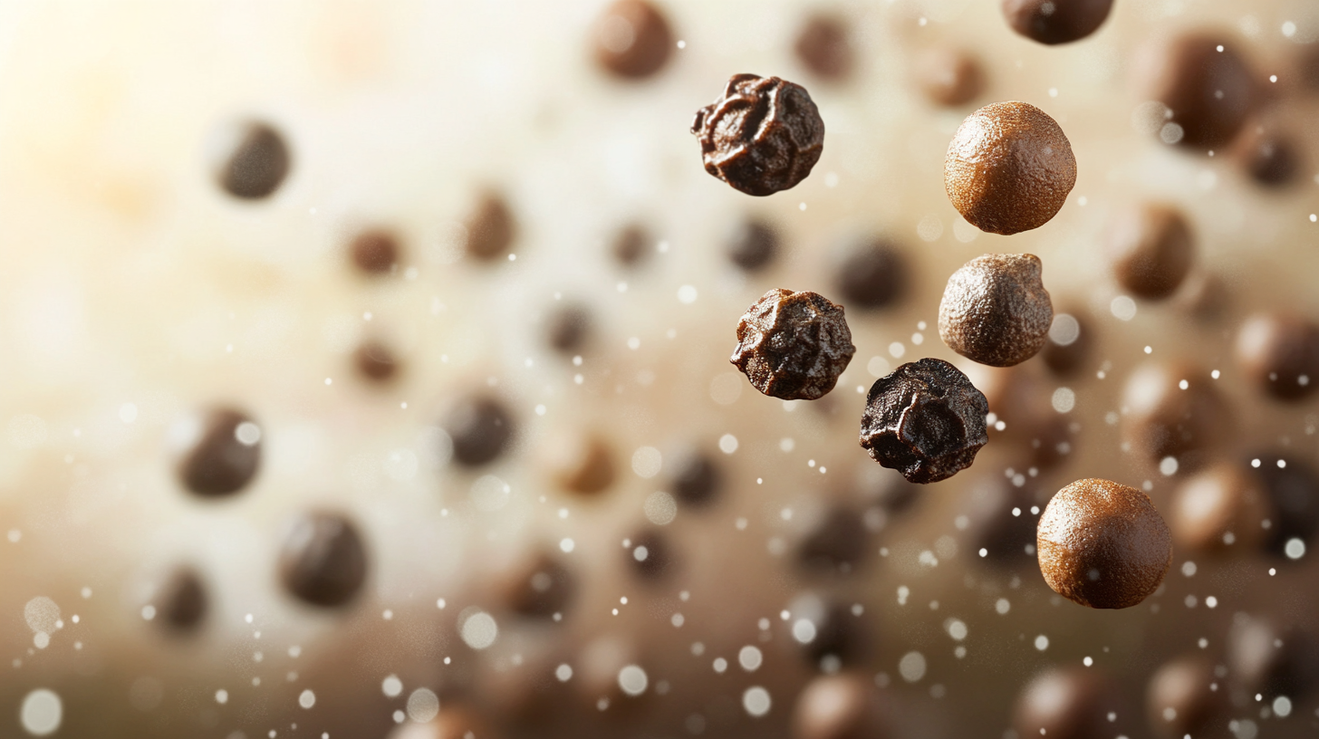 Fresh Kampot Peppercorns Closeup