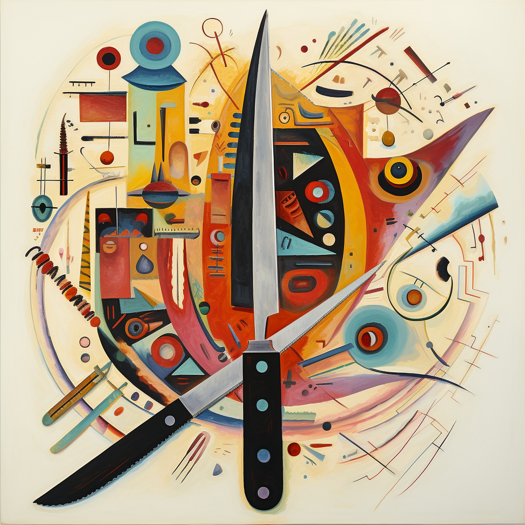 Artistic knife created by Kandinsky