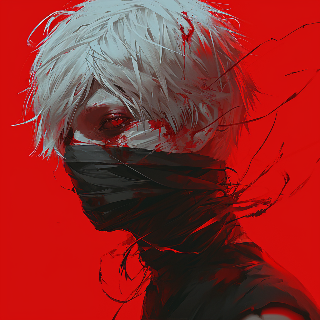 Kaneki Ken with bandages on face