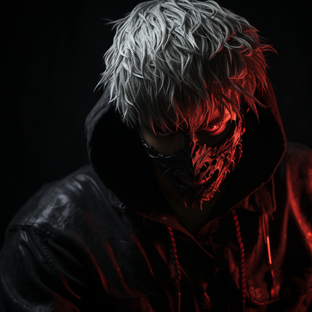 Real Guy Kaneki in Dark Background
