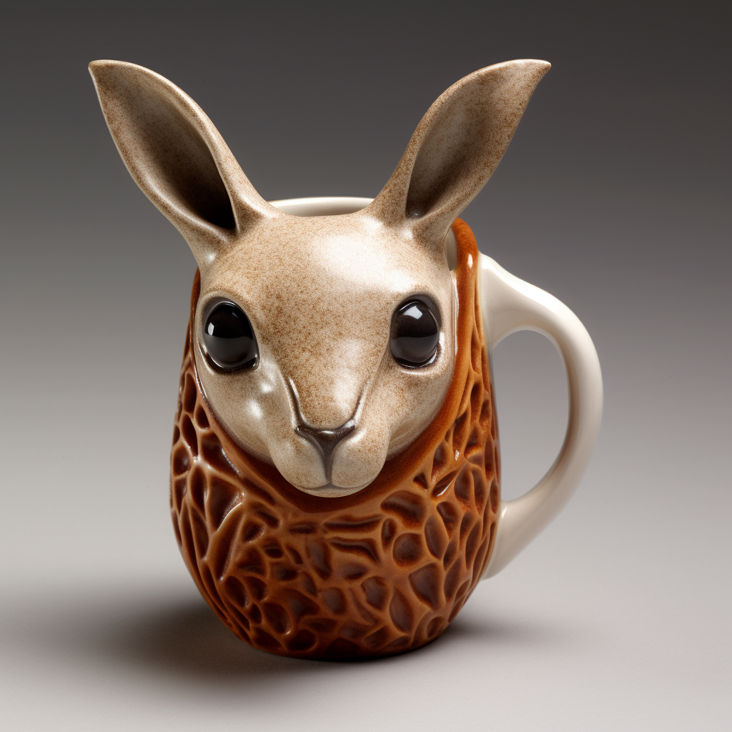 Kangaroo cup in unique shape