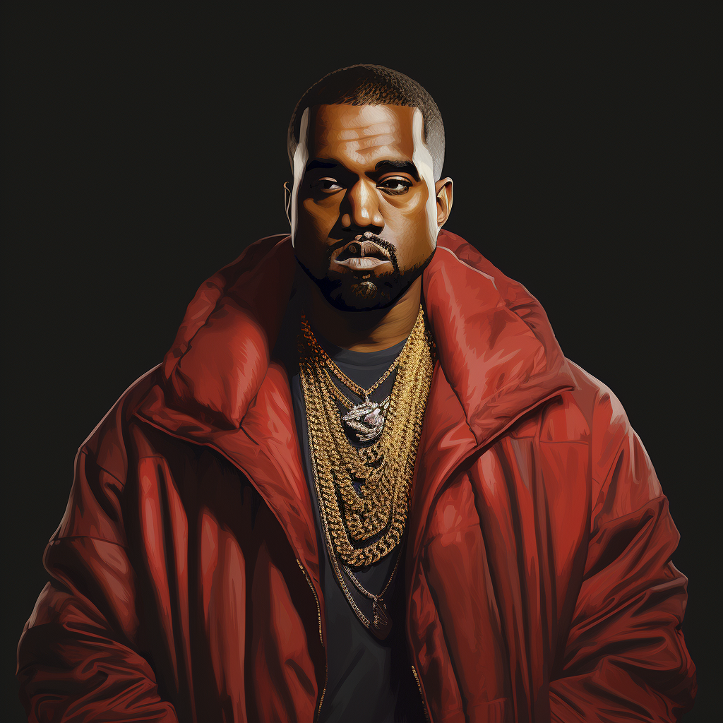 Gorgeous portrait of Kanye West