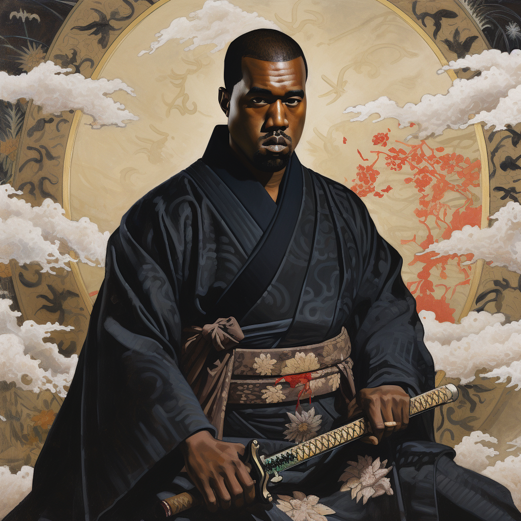 Kanye West as Samurai, Ukiyo-e Style