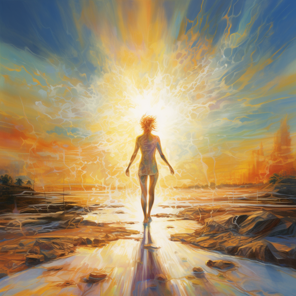 Karma Release Sunlight Waterpainting Path