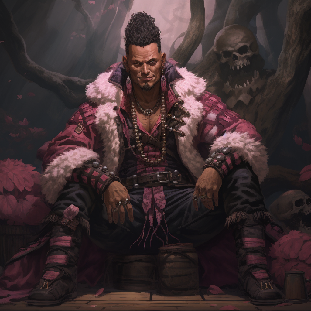 Katakuri from One Piece in 80's DND Art