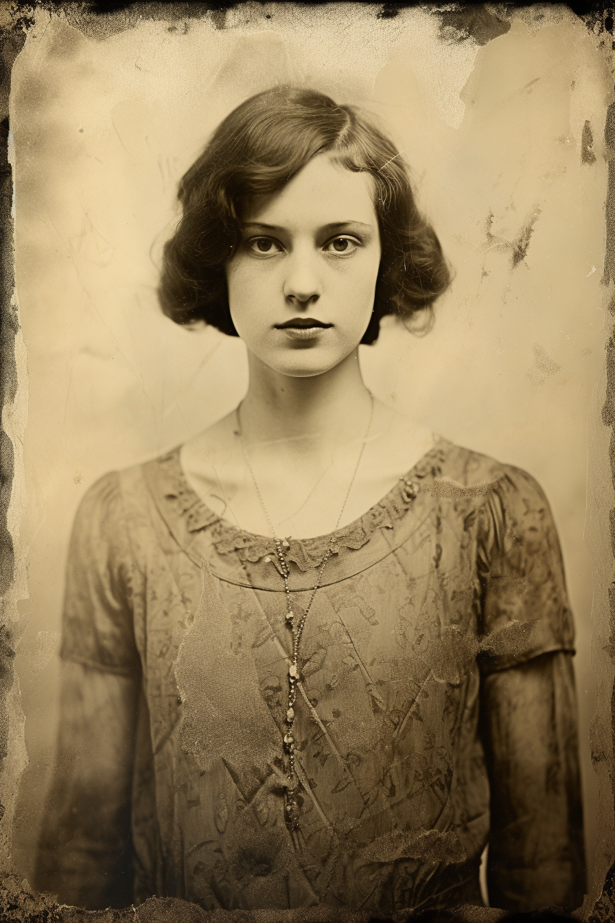 Vintage portrait of Katharina Petersen