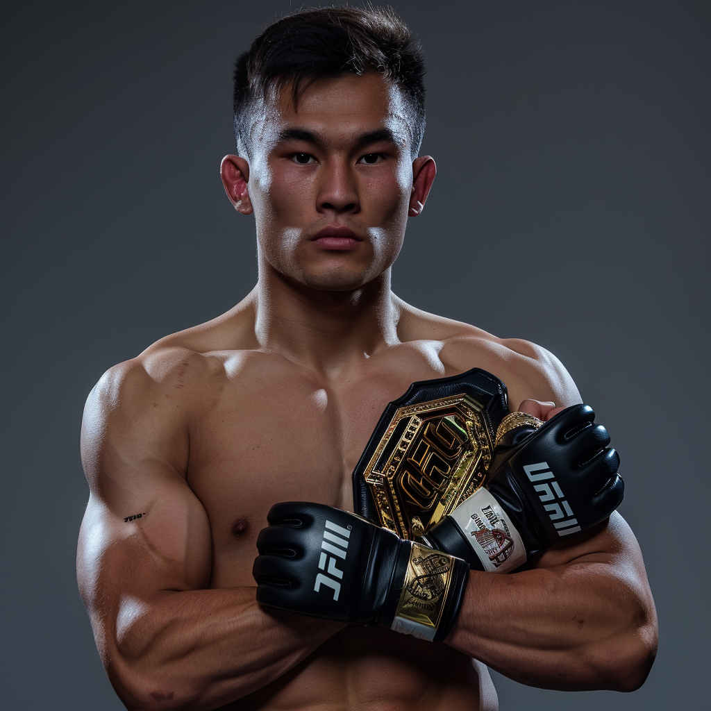 Kazakh man in UFC victory