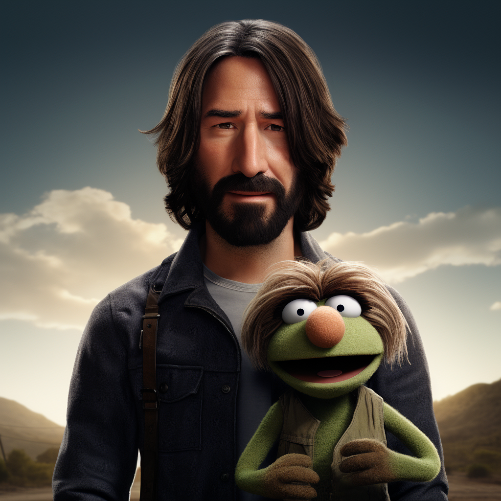 Keanu Reeves as a Muppet