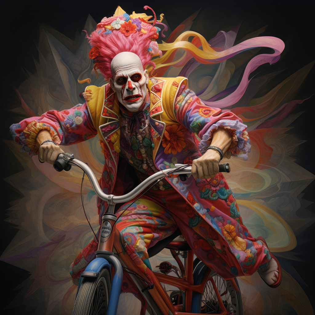 Kefka Palazzo enjoying a bicycle ride