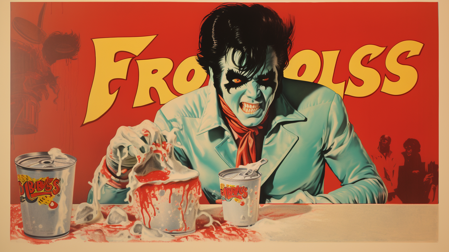 Kellogg's Zombie Elvis Frosties Comic Strip