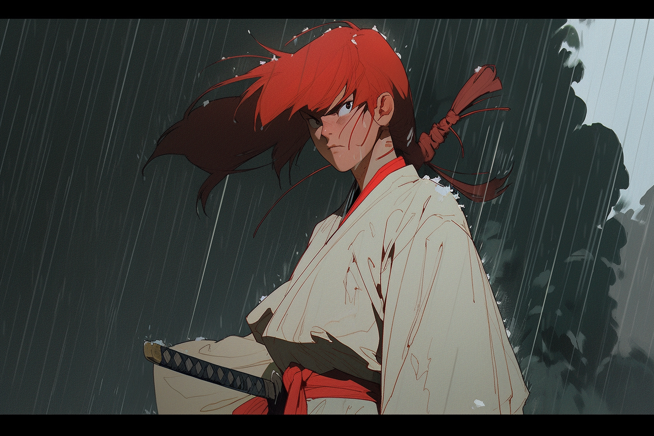 The Intense Himura Kenshin - Iconic Anime Character