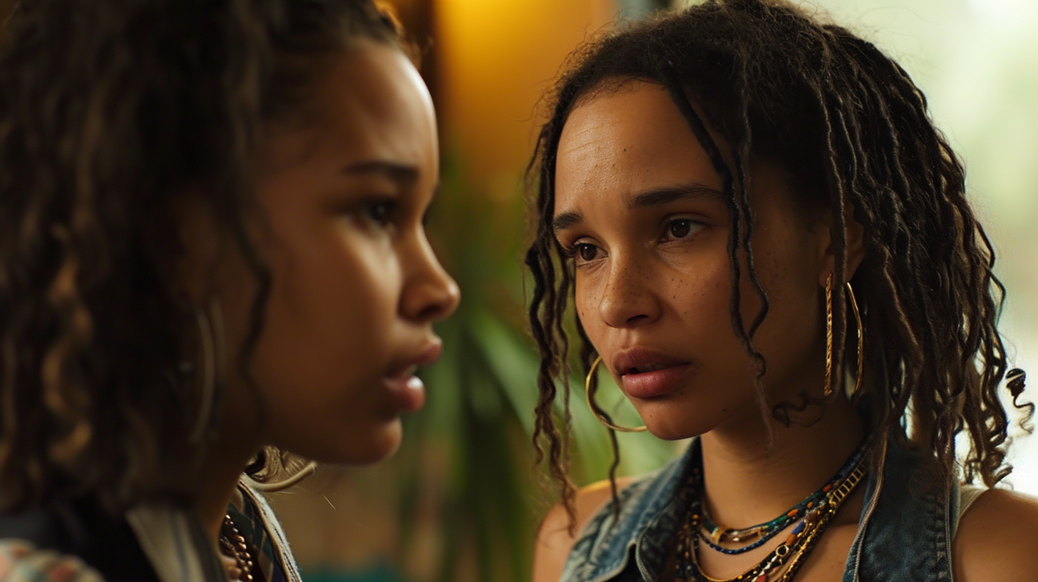 Intense showdown between Kenzie Dalton and Zoe Kravitz