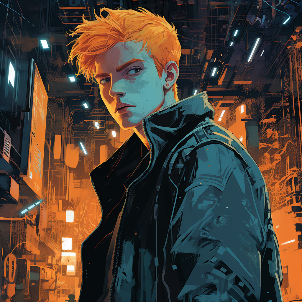 Kevin De Bruyne in Cyberpunk illustration