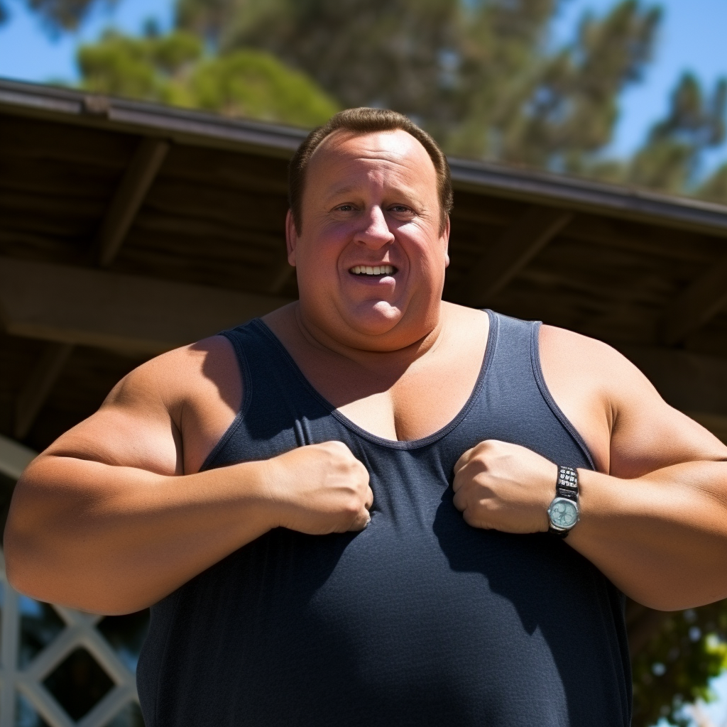 Kevin James with a Huge Rack