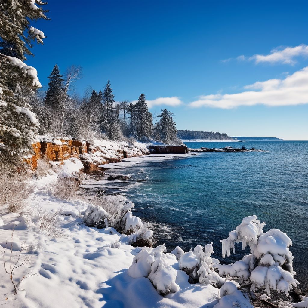 Winter attire on Keweenaw Peninsula