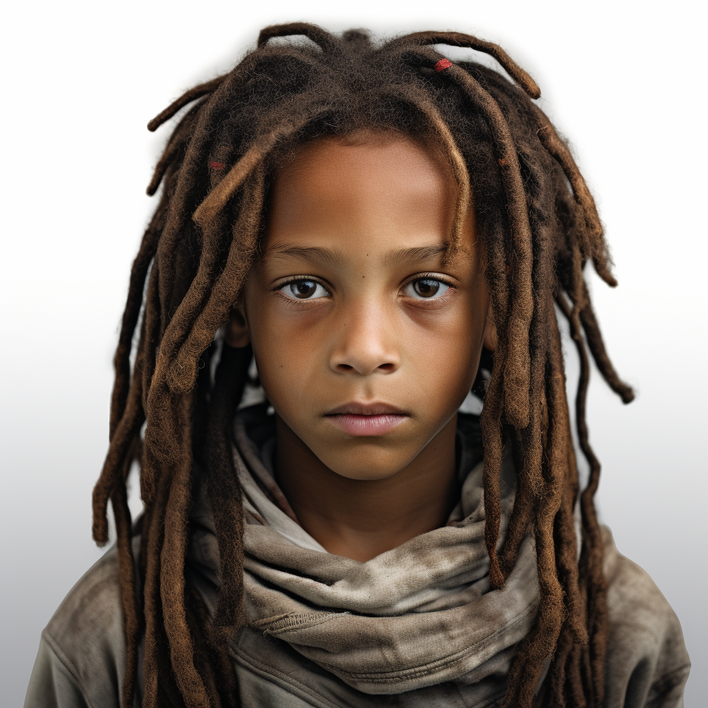 Kid with Airbrushed Dreads