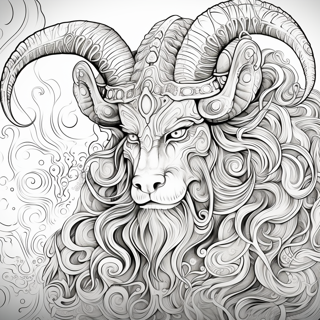 Cartoon-style mythical creature coloring page for kids