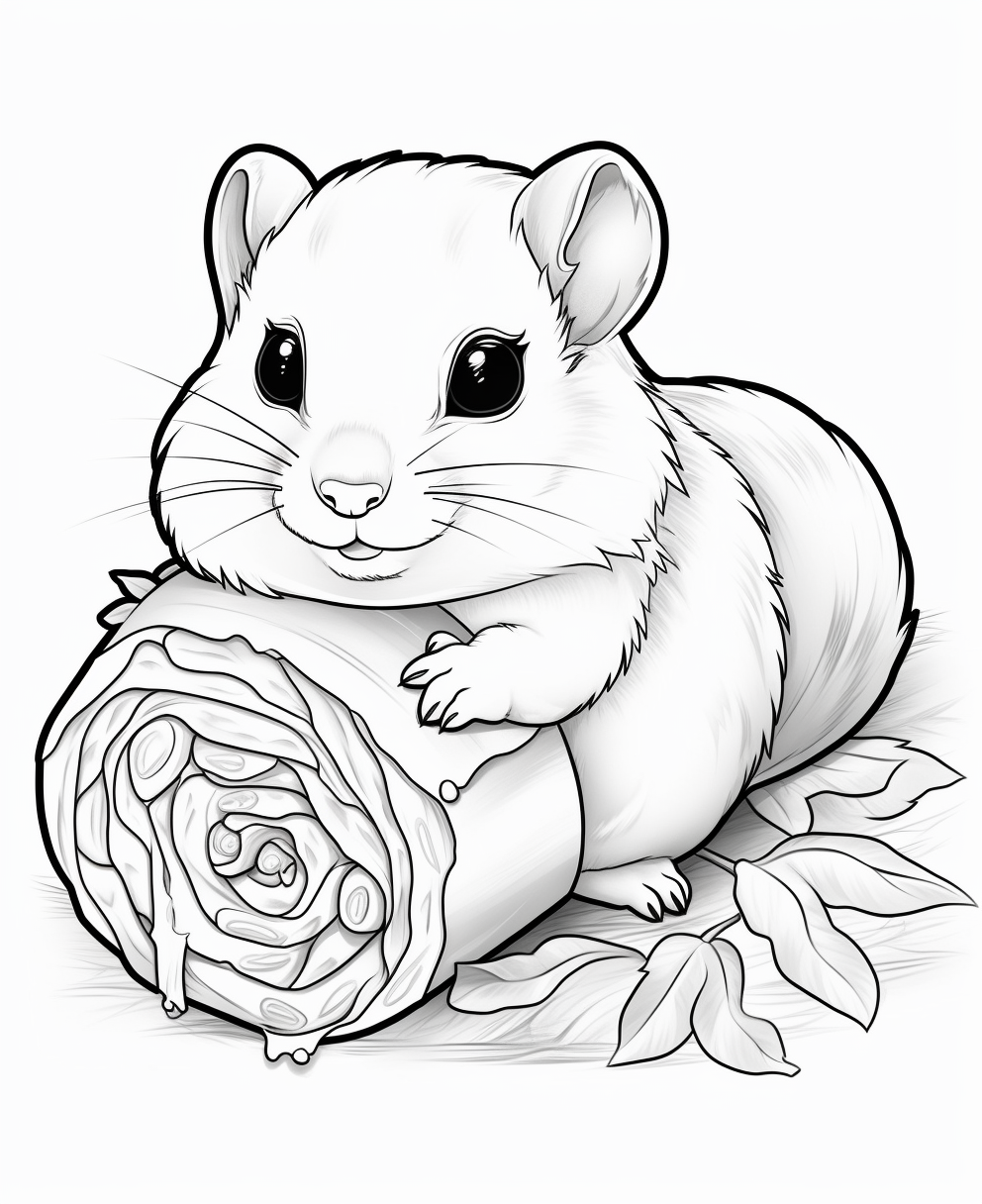 Cute Cartoon Nut Roll Image
