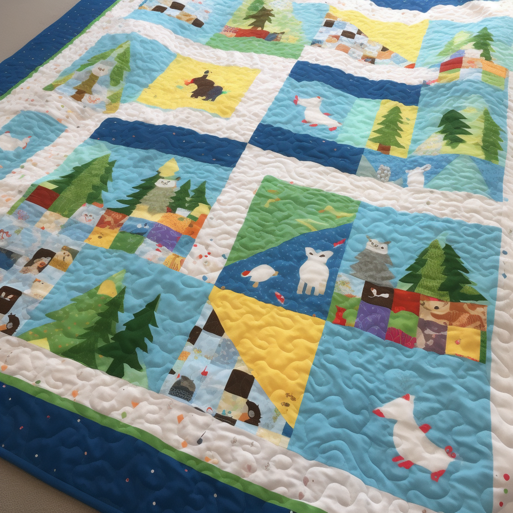 Warm and cozy kindergarten winter quilts