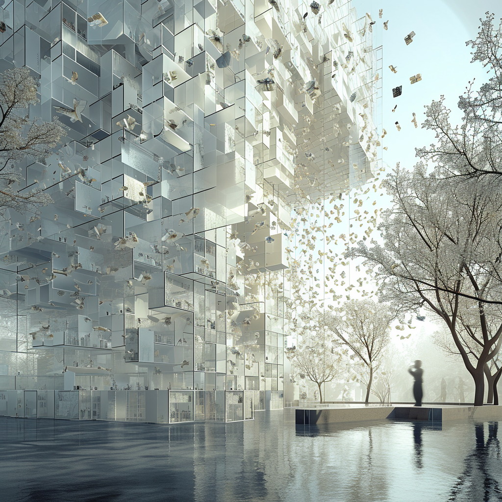 Adaptive kinetic facade modules for climate control