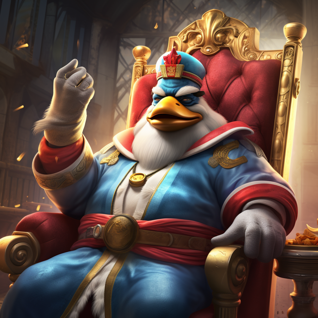 King Dedede giving middle finger