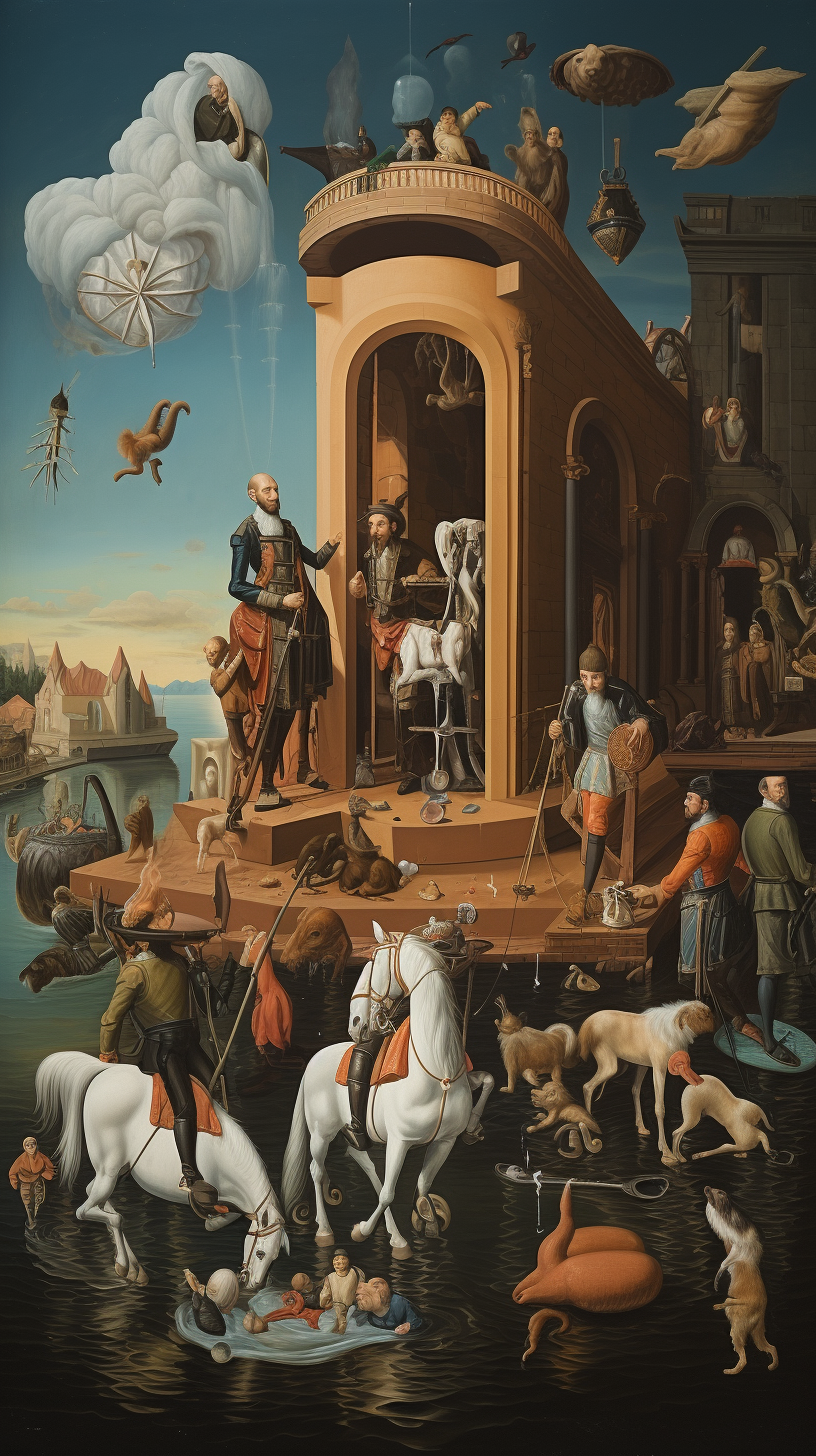 Contemporary scene of misinformation manipulation by King Philip