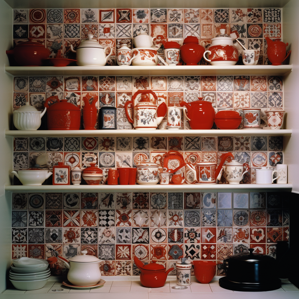 Kitchen Wall Pattern in Normal House