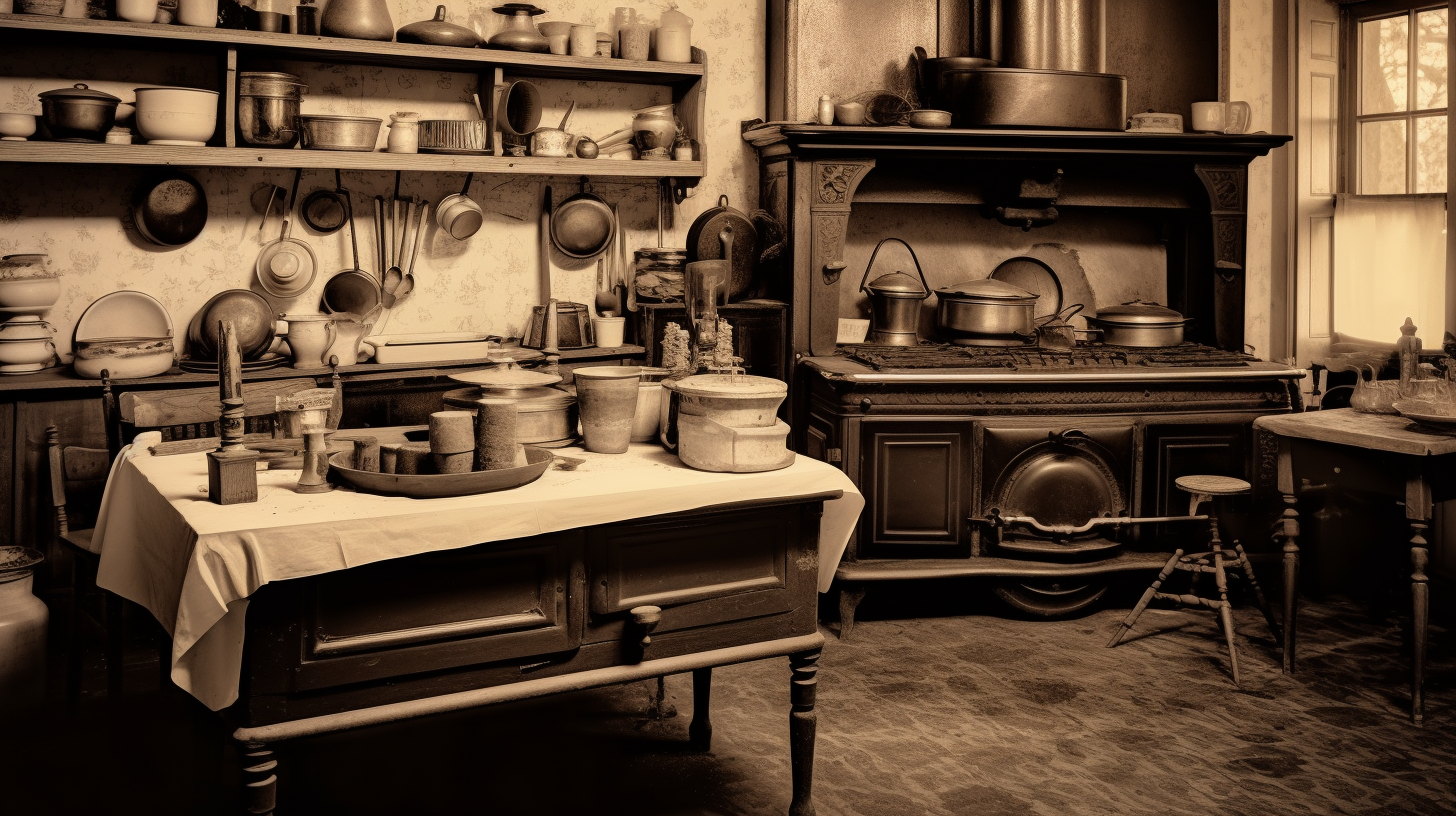 Vintage kitchen photo 1890