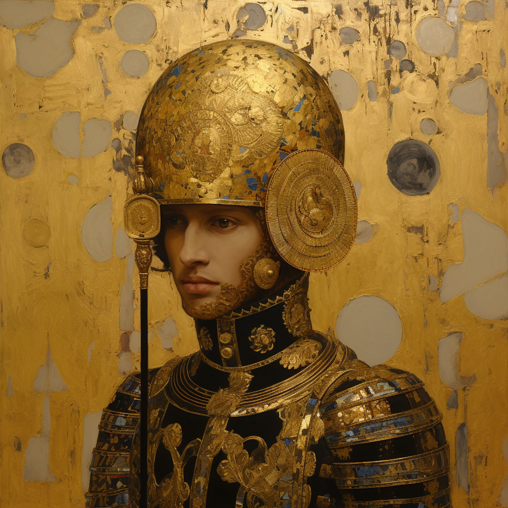 Gustav Klimt's Roman Soldier Painting