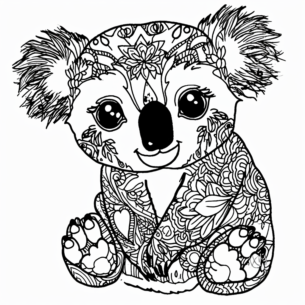 Koala Coloring Page