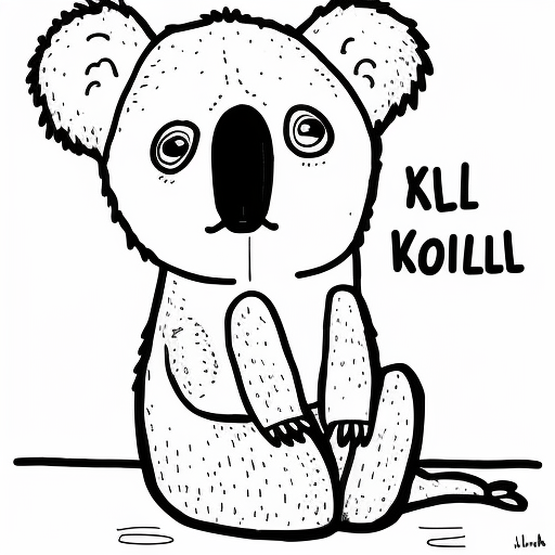 Detailed koala illustration by Allie Brosh