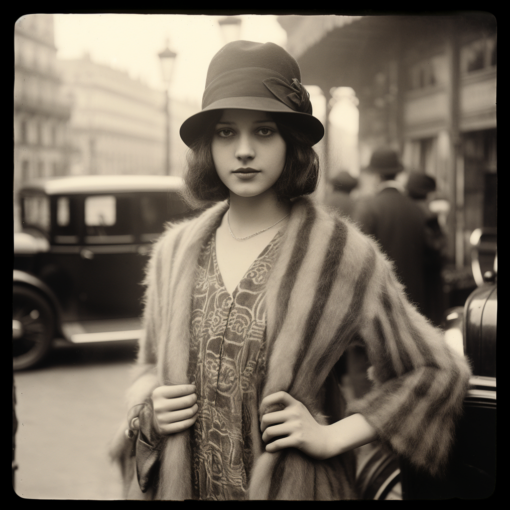 Model girl in Paris, 1920