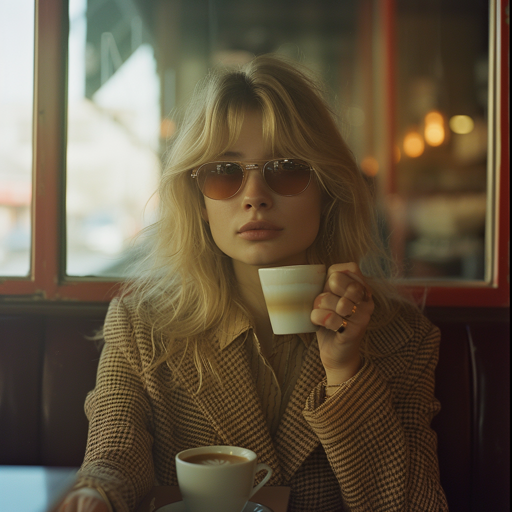 Woman Drinking Coffee