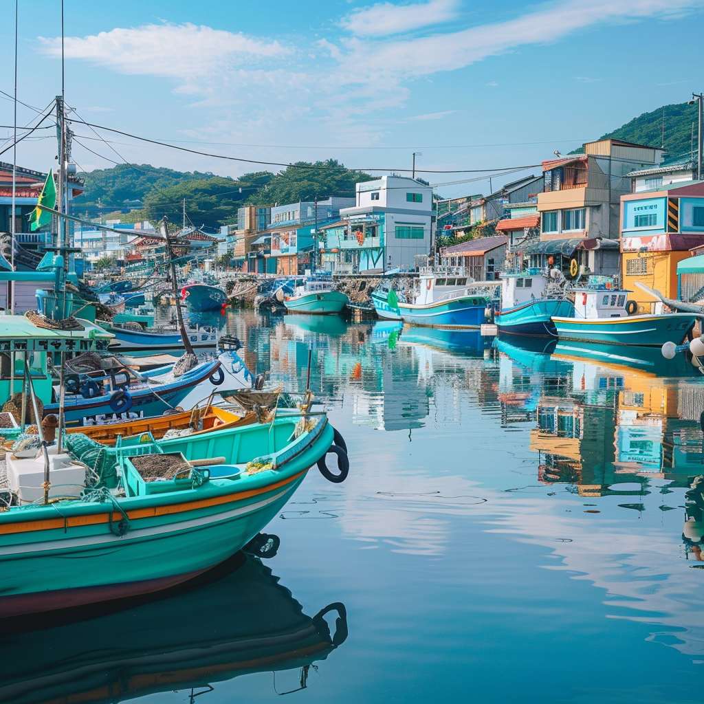 Korean Fishing Village Fresh Seafood